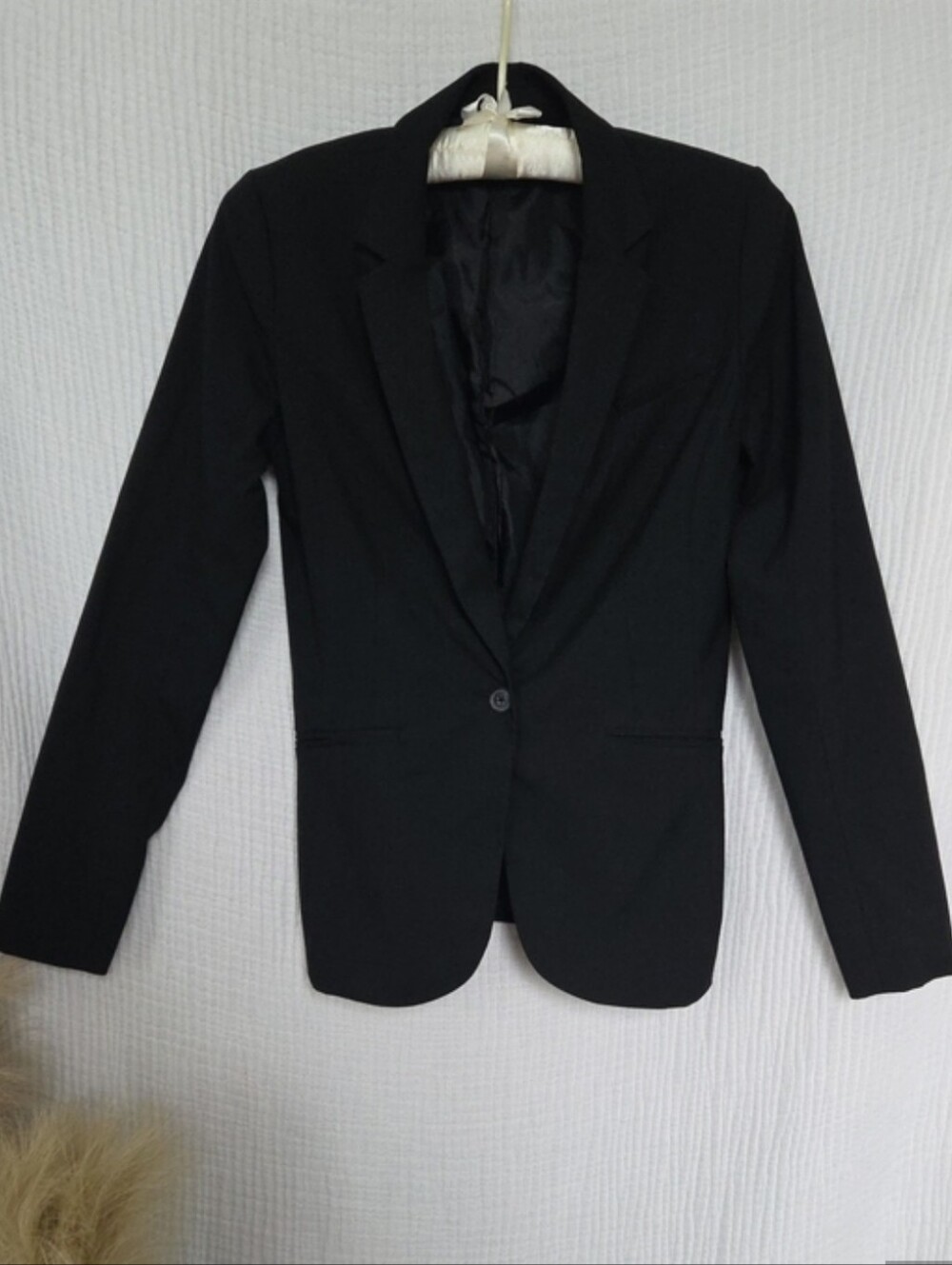 Massimo Black Tailored Single-Button Blazer XS